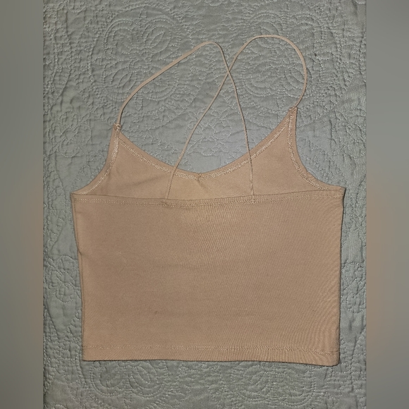Abercrombie & Fitch Tank, Set of 2, Tan, Polka Dot, Size Small, Spaghetti Strap - Picture 3 of 8
